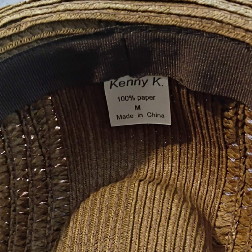 Kenny K Brown Woven Hat